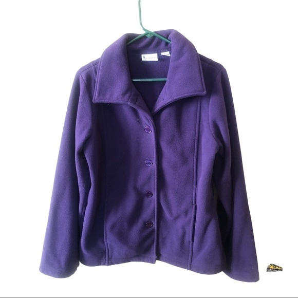 Beautiful Womens Purple Solis Fleece Full Zip Jacket Size M in Excellent Used - Picture 1 of 5